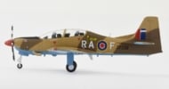 Port side view of the 1/72 scale diecast model of the Short Tucano T.1, s/n ZF239, RAF Tucano Display Team, 2013 scheme - Aviation72 AV72-27002