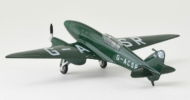 Rear view of the 1/72 Scale diecast model DH 88 Comet of G-ACSR, MacRobertson International Air Race, October 1934 - Oxford Diecast 72COM003