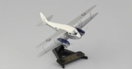 View of model on display stand, 1/72 scale diecast model of the de Havilland DH.89A Dominie (Dragon Rapide) of s/n TX310, registration G-AIDL Classic Air Force, RAF scheme - Oxford Diecast 72DR008