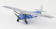 Front Port view of the 1/72 scale diecast model de Havilland DH 80A Puss Moth, registration G-AAZP, named "British Heritage"