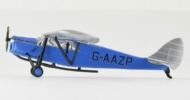 Port side view of the 1/72 scale diecast model de Havilland DH 80A Puss Moth, registration G-AAZP, named "British Heritage"