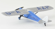 Rear view of the 1/72 scale diecast model de Havilland DH 80A Puss Moth, registration G-AAZP, named "British Heritage"