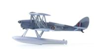 Port side view of the 1/72 scale diecast model of the de Havilland DH.82A Tiger Moth floatplane, s/n T7187, Royal Naval Volunteer Reserve Air Branch, 1950s - Oxford Diecast 72TM009