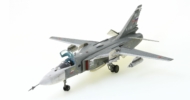 Front port side view of the Sukhoi Su-24MR 1/72 scale diecast model, "White 30" of the VVS, VKS - Calibre Wings CA722404