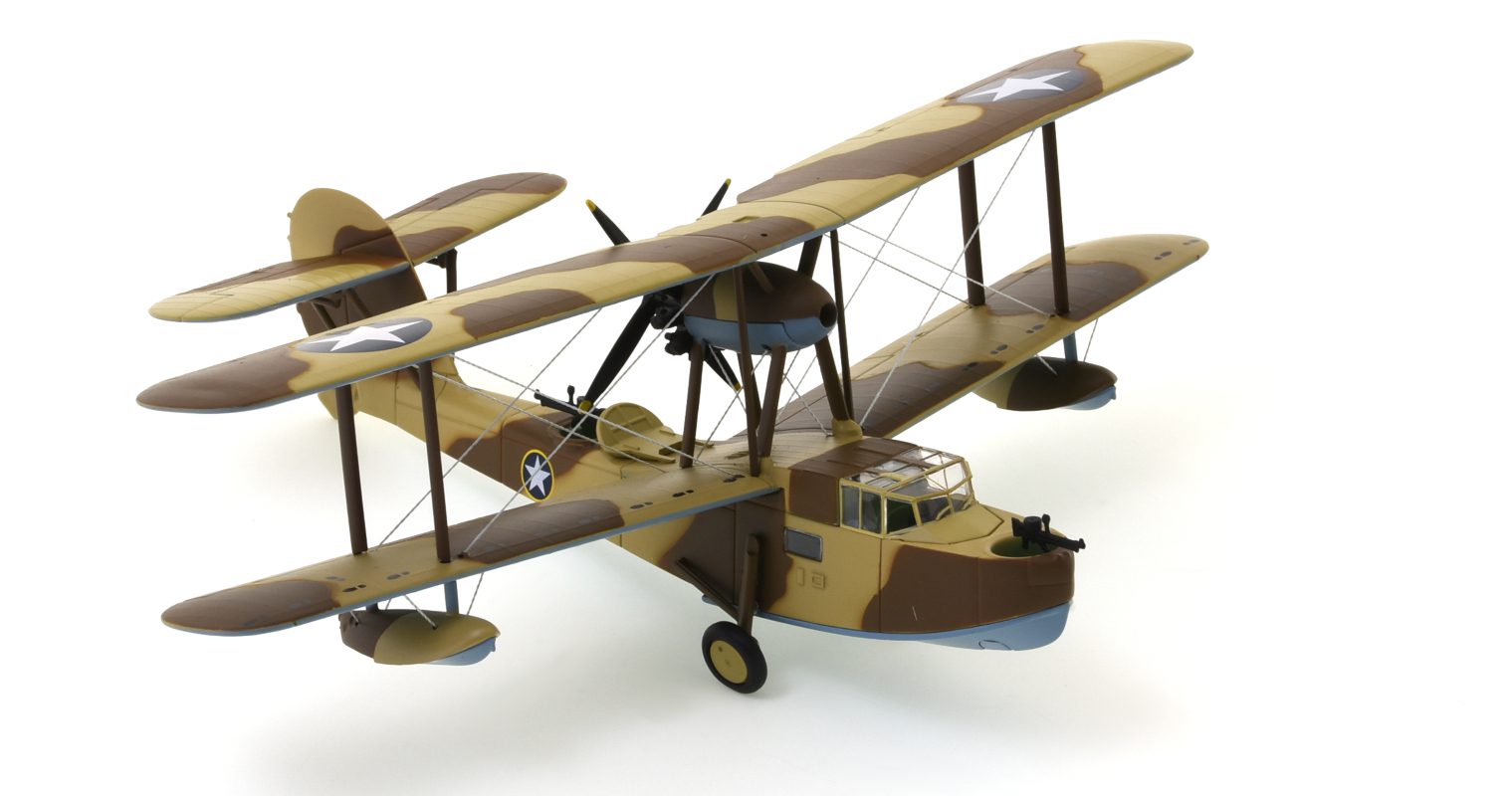 Front starboard side of the Supermarine Walrus I, 1/72 scale diecast model in the colour scheme worn during 