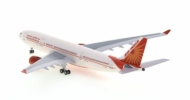 Rear view of the Airbus A330-200 1/400 scale diecast model, registration VT-IWA, in the livery of Air India circa 2008 - Aero Classic AC419827