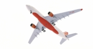 Underside view of the Airbus A330-200 1/400 scale diecast model, registration VT-IWA, in the livery of Air India circa 2008 - Aero Classic AC419827