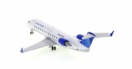 Rear view of the Bombardier CRJ-200LR 1/400 scale diecast model, registration N223JS, in the livery of United Express - NG Models NG52038