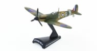 Front port side view of the Supermarine Spitfire Mk. IIa 1/93 scale diecast model, Wg Cdr Douglas Bader, Duxford Wing, RAF Battle of Britain, 1940 - Postage Stamp Collection PS53353