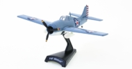 Front port side view of the Grumman F4F Wildcat 1/87 scale diecast model, US Navy, circa 1942 - Postage Stamp Collection PS53512