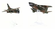 Image showing model on display stand of the  LTV A-7D Corsair II 1/72 scale diecast model of tail code EL/218, 75th TFS, 23rd TFW, USAF, England AFB, Lousiana, USA, circa the 1970s - Century Wings CW001632