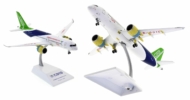 Image showing model on displaystand, 1/200 scale Comac C919 prototype diecast model, registration B-001C in Comac House Colours - LH2MSR232