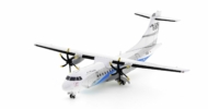 Front port side view of the ATR 42-600 1/200 scale diecast model, registration F-WWLY, ATR House Colours - LH2ATR234 (XX2376)