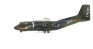 Port side view of the Transall C-160D 1/200 scale diecast model tactical number 50+72 in the commemorative "400,00 Flight Hours" scheme of LTG63, Luftwaffe, 2019 - Herpa HE570909 