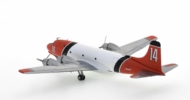 Rear view of the Douglas C-54E Skymaster (DC-4) 1/200 scale diecast model registration N62297, Fire Tanker #14 in Aero Union's livery, circa the early 2000s - Herpa HE570954