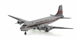 Front port side view of the Douglas DC-4 (C-47E) 1/200 scale diecast model registration N45346, named 