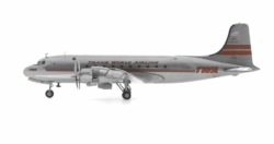 Port side view of the Douglas DC-4 (C-47E) 1/200 scale diecast model registration N45346, named 