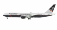 Port side view of the Boeing 767-300ER  1/200 scale diecast model registration G-BNWV in British Airway's livery, circa the late 1990s - ARDBA11 