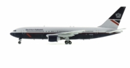 Port side view of the Boeing 767-300ER 1/200 scale diecast model registration N655US in British Airway's livery, circa the early 1990s - ARDBA12 