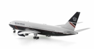 Rear view of the Boeing 767-300ER 1/200 scale diecast model registration N655US in British Airway's livery, circa the early 1990s - ARDBA12 