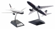 Image showing model on display stand, Boeing 767-300ER 1/200 scale diecast model registration N655US in British Airway's livery, circa the early 1990s - ARDBA12