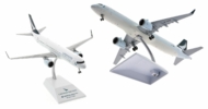 Image showing model on display stand, 1/200 scale diecast model Airbus A321-200neo, registration B-HPB in Cathay Pacific's livery - JC Wings EW221N001