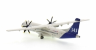 Rear view of Herpa Wings HE571067 - 1/200 scale diecast model ATR 72-600, registration ES-ATH in Scandinavian Airline's livery.