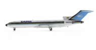 Port side view of EL AVIADOR EAVBSC  - 1/200 scale diecast model Boeing 727-200 (ADV) named "Galápagos", registration HC-BSC in TAME's livery.