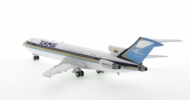 Rear view of EL AVIADOR EAVBSC  - 1/200 scale diecast model Boeing 727-200 (ADV) named "Galápagos", registration HC-BSC in TAME's livery.