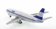 Rear view of EL AVIADOR EAVTNR - 1/200 scale diecast model of the Boeing 737-200 registration HR-TNR, in Tan Airlines's livery, circa the 1980s.