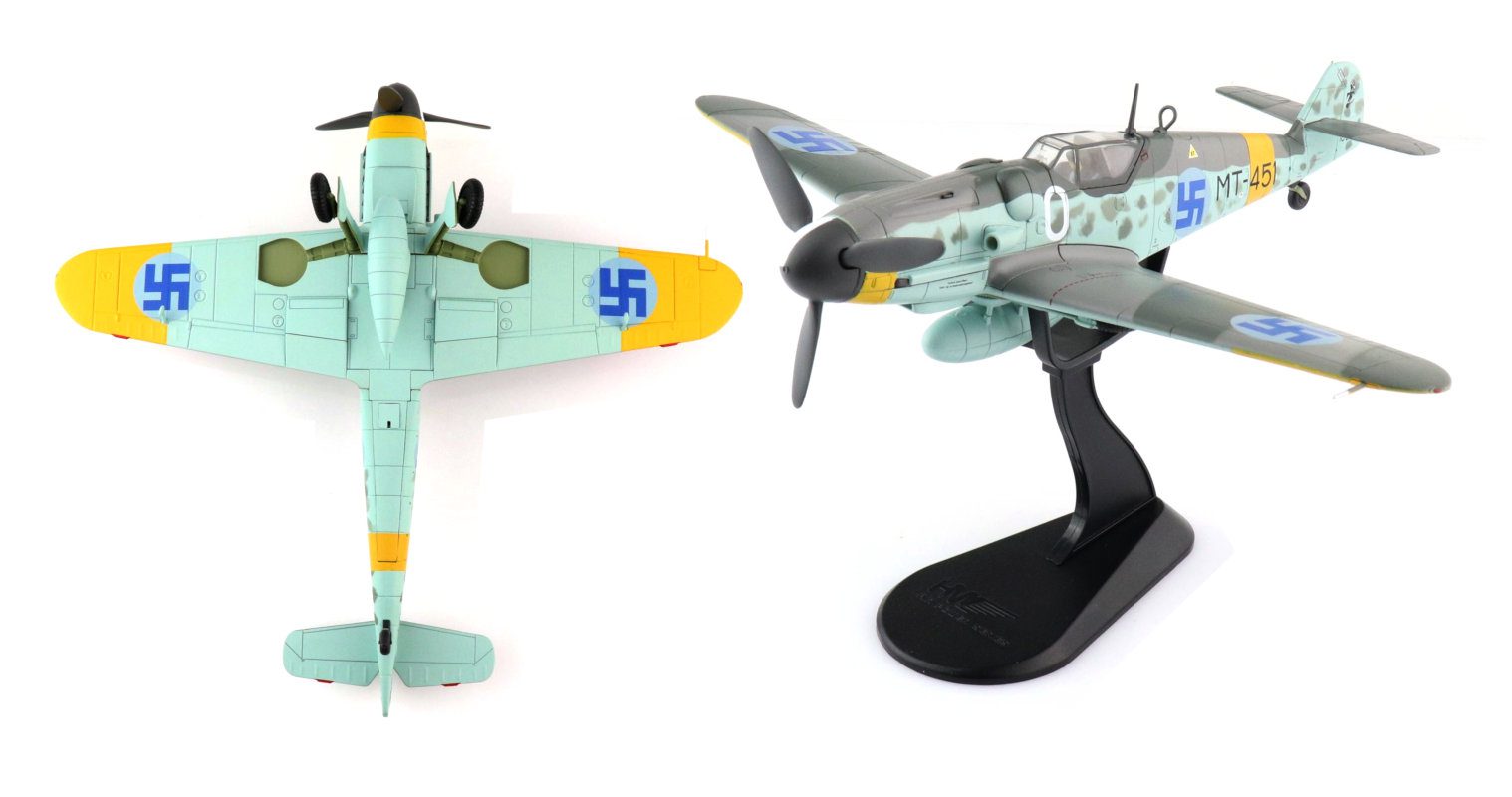 WWII  FINLAND BF109G-2 1/72 aircraft finished plane Easy model non diecast 