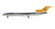 Port side view of JFox JF727-2-002P - 1/200 scale diecast model Boeing 727-200 (ADV), registration D-ABWI in Condor Flugdienst's livery, circa the early 1980s.