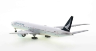 Rear view of BT400-777-3-002 - 1/200 scale diecast model B777-300ER of registration B-KQQ in Cathay Pacific's livery.