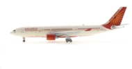 Port side view of IF332AI1220 - 1/200 scale diecast model Airbus A330-200  of registration VT-IWA in Air India's livery
