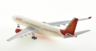 Rear view of IF332AI1220 - 1/200 scale diecast model Airbus A330-200  of registration VT-IWA in Air India's livery