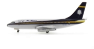Port side view of Seattle Model Aircraft 7CRON002 - 1/400 scale diecast model Boeing 737-200/Adv registration C2-RN8, in Air Nauru's livery, circa 1990.