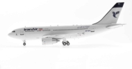 Port side view of Inflight B-310-IR-0820 -  Airbus A310-300 1/200 scale diecast model, registration EP-IBK in Iran Air livery.
