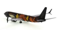 Rear view of Gemini Jets G2ASA1016 - 1/200 scale diecast model of the B737-900ER registration N492AS in Alaska Airline's "Our Commitment" livery