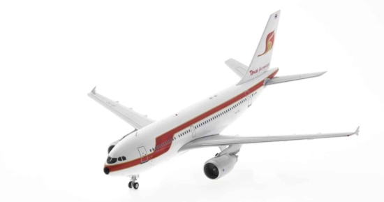 Front port side view of Inflight200 IF310TG1220 -  Airbus A310-200 1/200 scale diecast model, registration HS-TIC in Thai Airways livery.