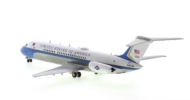 Rear view of Inflight200 IFVC9USAF81 - 1/200 scale diecast model of the McDonnell Douglas C-9C registration N681AL,  United States Department of State Air Wing.