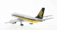 Rear view of WB Models WB-A310-001 -  Airbus A310-200 1/200 scale diecast model, registration 9V-STN in Singapore Airlines livery.