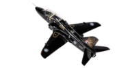 Top view of Corgi Aviation Archives AA36016 - 1/72 scale diecast model of the BAe Hawk T.1, s/n XX154, the first prototype, in the Empire Test Pilot's School ( ETPS) scheme.