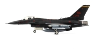 Port side view of Hobby Master HA3830 - 1/72 scale diecast model Lockheed F-16C Block 42E Fighting Falcon, s/n 89-2048  named “Wraith”. Of the 64th AGRS, 57th ATG of the USAF.