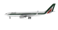 Port side view of NG Models NG61036 - 1/400 scale diecast model of the Airbus A330-200 registration  EI-EJN, operator ITA Airways, Alitalia livery, circa late 2021.