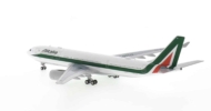 Rear view of NG Models NG61036 - 1/400 scale diecast model of the Airbus A330-200 registration  EI-EJN, operator ITA Airways, Alitalia livery, circa late 2021.