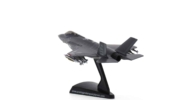 Rear view of the Lockheed Martin F-35A Lightning II 1/144 scale diecast model  of serial number 08-0747, 58th FS, 33rd FW, USAF assigned to the F-35 Integrated Training Center – Eglin Air Force Base in Florida, USA - Postage Stamp Collection PS5602