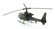 Rear view of the 1/72 scale diecast model Westland Gazelle AH. 1 serial XZ310 of No. 670 Squadron 7 (Training) Regiment, Army Air Corps, British Army - Aviation72 AV72-24-002