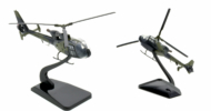 View of model on display stand, 1/72 scale diecast model Westland Gazelle AH. 1 serial XZ310 of No. 670 Squadron 7 (Training) Regiment, Army Air Corps, British Army - Aviation72 AV72-24-002