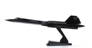 Port side view of the Lockheed SR-71A Blackbird 1/200 scale diecast model of s/n 61-7975, 9th RW, DET-2 USAF, Kadena AFB, Japan, circa the 1990s - Postage Stamp Collection PS5389