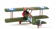 Rear view of the 1/63 scale diecast model Sopwith Camel F.1, Serial B7270, flown by Canadian ace Captain Arther Brown of No. 209 Squadron, RAF on April 21, 1918, when he was credited with downing the "Red Baron". - Postage Stamp Collection PS53502